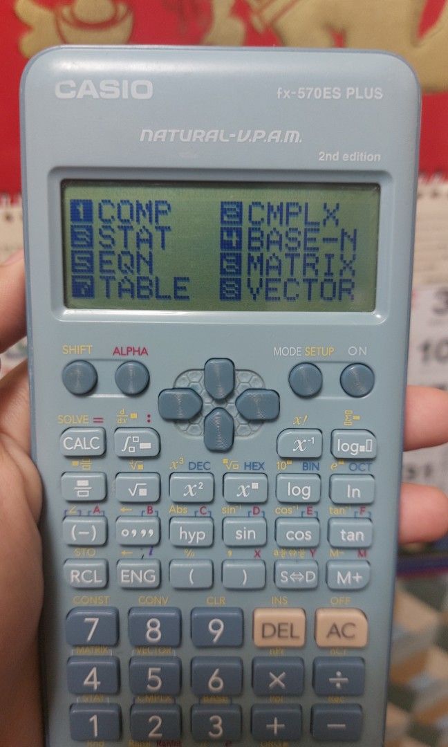 Blue Calculator Casio FX 570ES Plus (Category: Office & Business Technology) located in Caloocan City. Submitted by patwisha_ (Listing ID 1346276347, Image 2). Description: original fx 570es plus.
