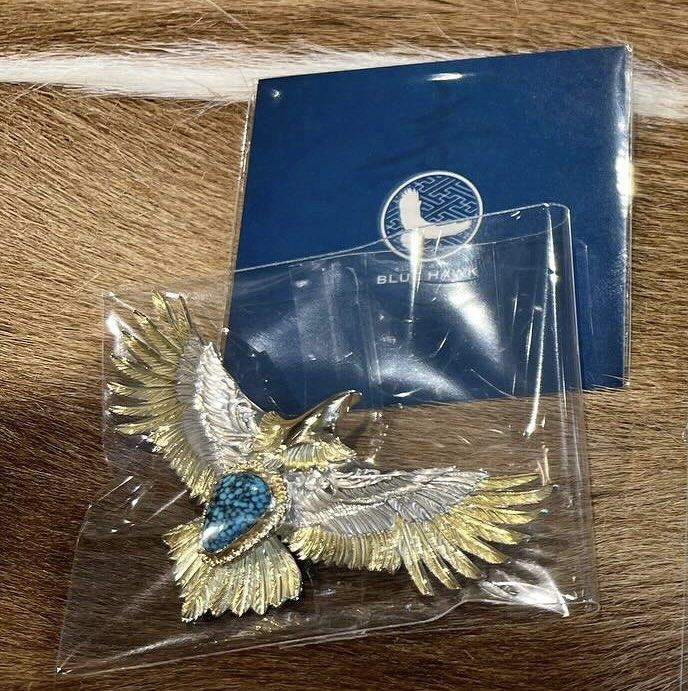 Blue hawk 鷹& 羽毛+勾輪set (not 鷲見太郎taro washimi 菊地健ken kikuchi wing rock  Horizon Blue goro's), 男裝, 手錶及配件, 珠寶- Carousell