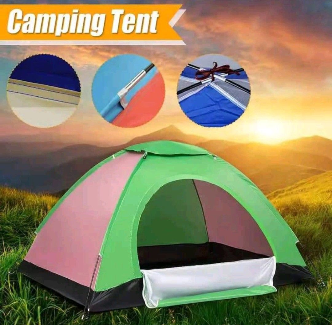 Camping tent (Category: Hiking & Camping) located in Manila. Submitted by jelai.cybyb (Listing ID 1346197119, Image 2). Description: Camping tent manual 2 person 800 4 person 900 6 person 1000 8 person 1100 Camping tent automatic 1500 4person 1700 - 8person 2000 - 10person.