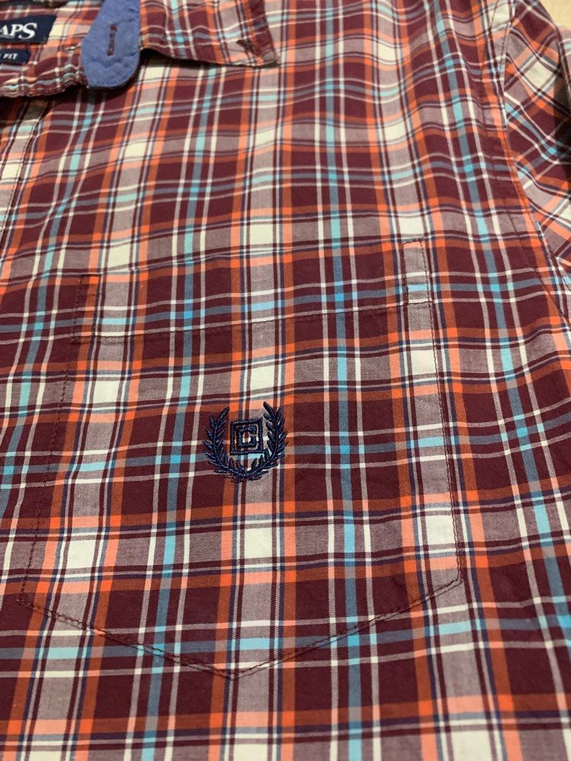 CHAPS PLAID BUTTON DOWN POLO LONG SLEEVES (Category: Formal Shirts) located in Calumpit. Submitted by sidethrift25 (Listing ID 1346276847, Image 3). Description: WIDTH-22.5 LENGTH-29.5 MEDIUM ON TAG CUSTOM FIT EXCELLENT CONDITION NO FLAWS.