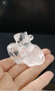 🐭招福白水晶老鼠擺設(D016)64197114560770110