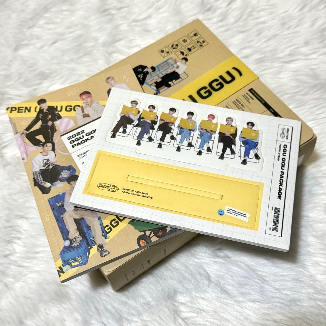 ENHYPEN GGU GGU Package 2022 (Category: K-Wave Merchandise) located in Manila. Submitted by adoptables4u (Listing ID 1346296659, Image 1). Description: Buy any item from my listings to get this for only ₱50.00 🥳 Inclusions: ✨ (Out Box, Photo Stand, Photo Book) 💕 .