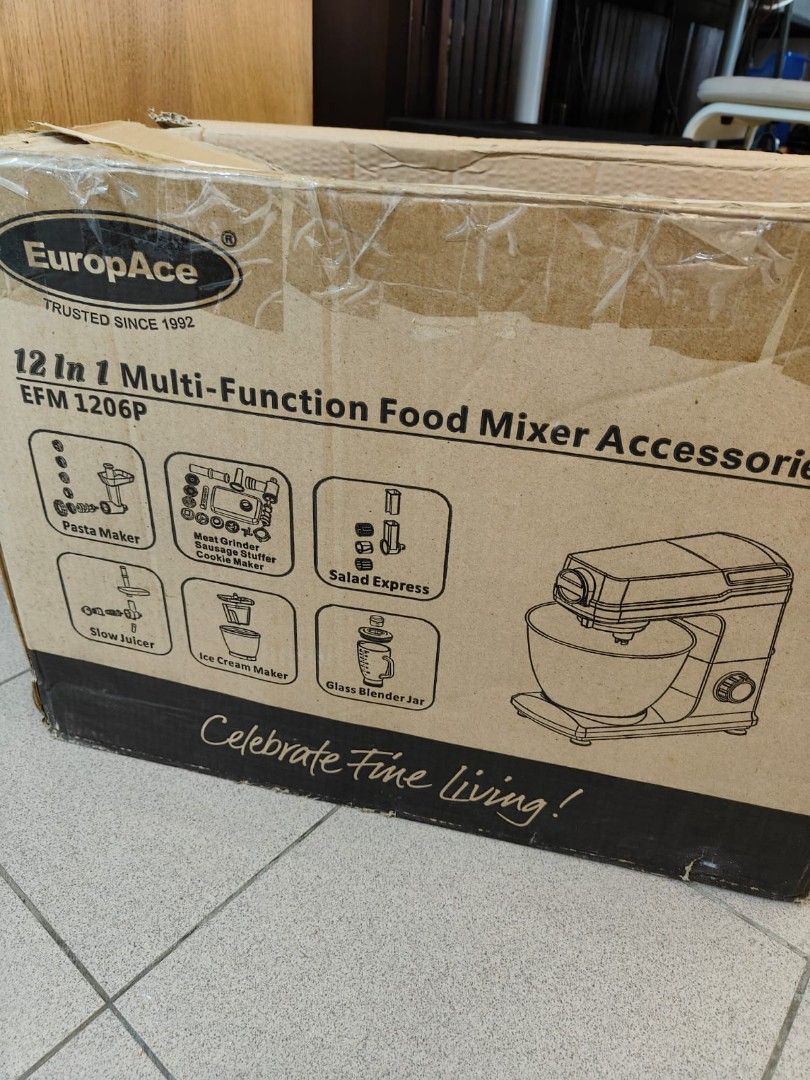 Europe EFM1260P parts (Category: Hand & Stand Mixers) located in Singapore. Submitted by dwrigh100 (Listing ID 1346114987, Image 1). Description: 6 parts for the mixer per photos, all brand new. mixer not included $60 for everything.