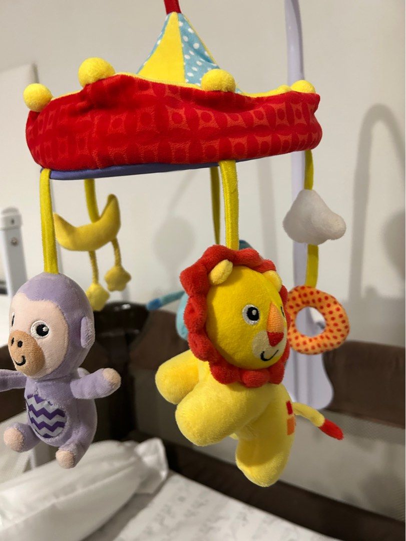 Fisher Price Musical Mobile (Category: Infant Playtime) located in Paranaque City. Submitted by mjvhp (Listing ID 1346223360, Image 3). Description: RFS: outgrown Clean and comes with box. .