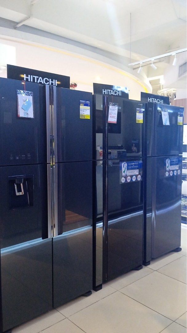 HITACHI INVERTER REFRIGERATOR (Category: Refrigerators and Freezers) located in Quezon City. Submitted by maryann5721 (Listing ID 1346219004, Image 3). Description: HITACHI INVERTER REFRIGERATOR R-V540PG7-1BBK SRP 55,990 CASH 43,800 R-VG540PG7-1GBK SRP 58,990 CASH 46,400 R-S700PG0-1GBK CASH 68,000 R-S700PG0-1GS CASH 68,000 R-WX740KSE-XK SRP 249,990 CASH 194,900 R-ZX740KSE-X SRP 254,990 CASH 198,900 R-W660PG7-1GGR SRP 82,990 Cash 58,500 R-W660PG7-