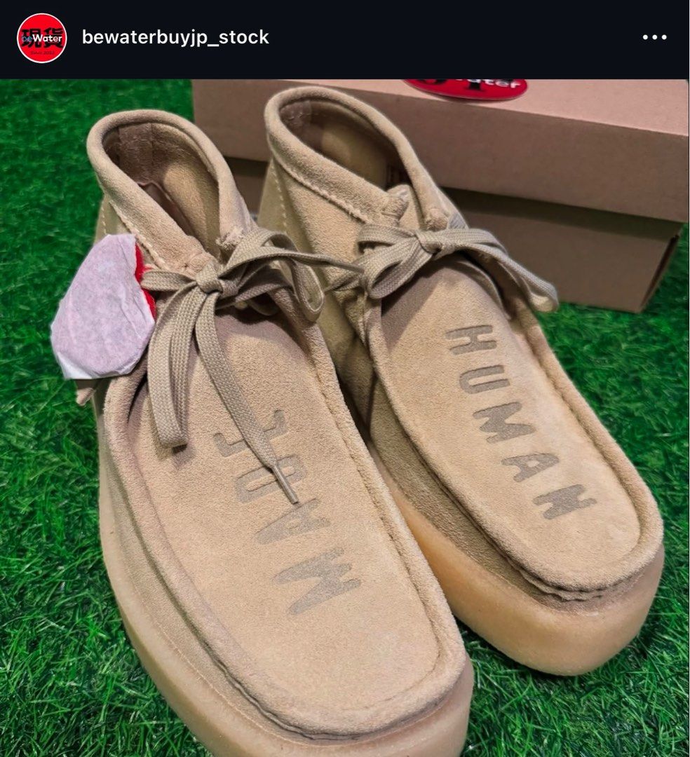 Human Made x Clarks WALLABEE MADE US9, 男裝, 鞋, 便服鞋 Human Made x Clarks WALLABEE MADE US9, 男裝, 鞋, 便服鞋