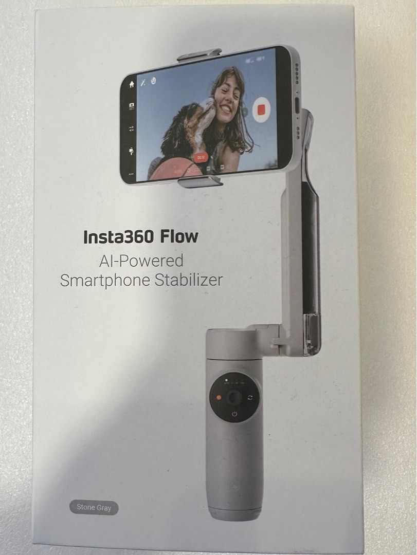 Insta360 Flow Stone Gray (Category: Gimbals & Stabilisers) located in Kuala Lumpur. Submitted by tingfon (Listing ID 1346235607, Image 1). Description: Tripod broken.