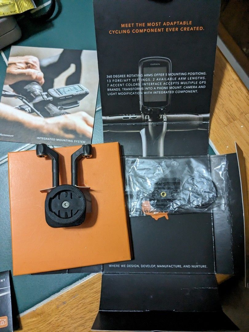 Integrated Mounting System For Bicycle GPS, Computer, Lights etc ...