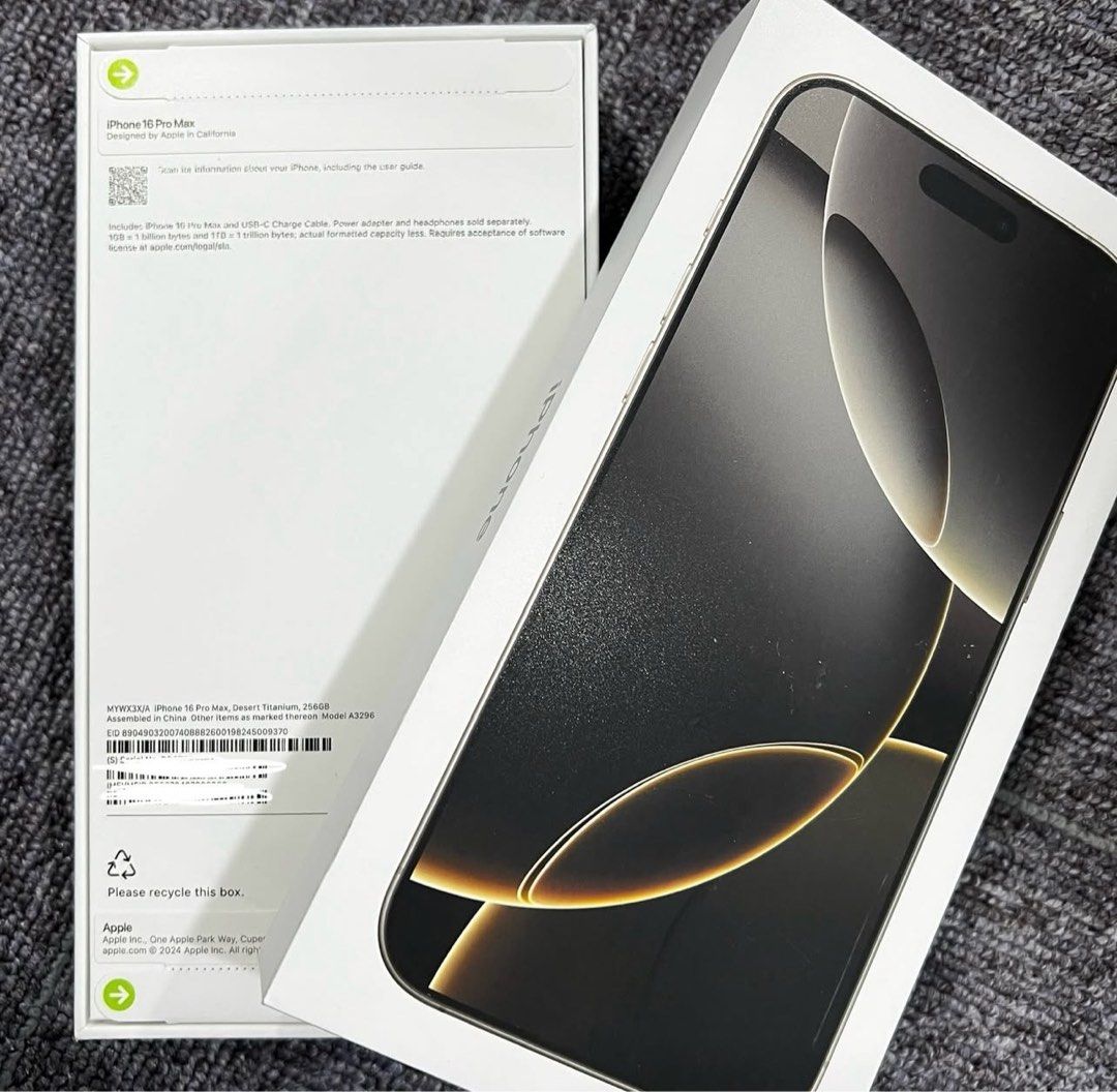 iPhone 16 Pro Max 256GB澳洲版本全新未拆封, 手提電話, 手機