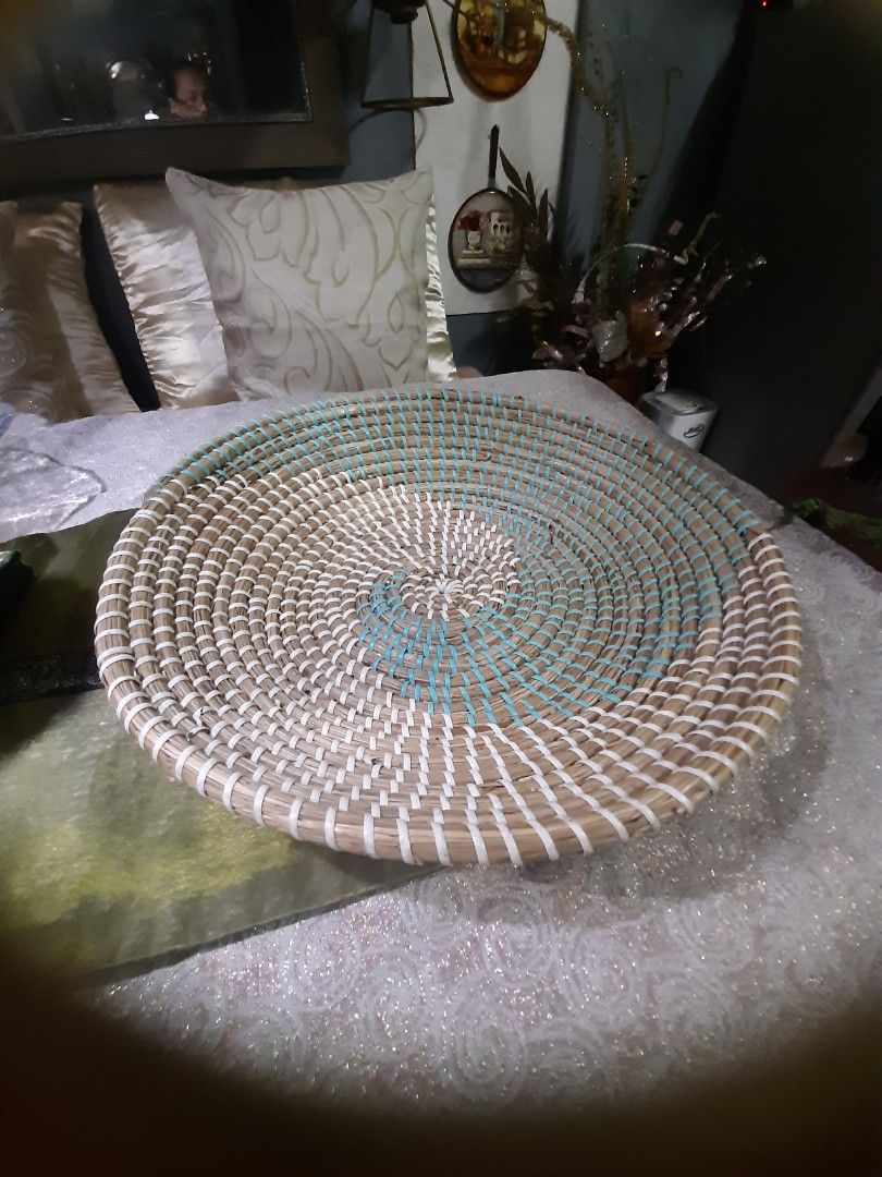 Large native handwoven basket 14.5" imported (Category: Other Home Decor) located in Manila. Submitted by luckycharm_215 (Listing ID 1346258545, Image 1). Description: good condition large wooven basket.