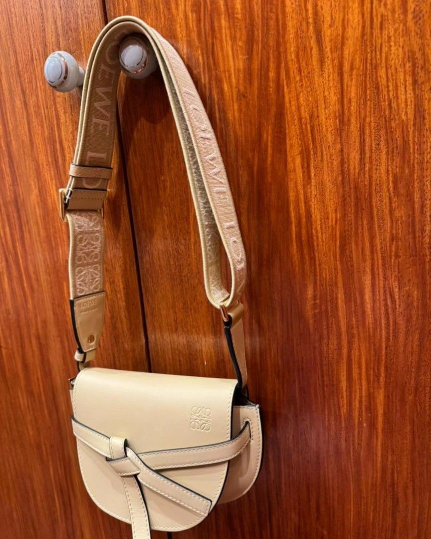 LOEWE Gate Mini in shade Butter (Category: Luxury Bags & Wallets) located in Quezon City. Submitted by rmseller.2017 (Listing ID 1346140853, Image 3). Description: LOEWE Gate Mini in shade Butter | loke new, no flaw | with dustbag and tag | (bought for P121,800) P80,000 (open for installment).