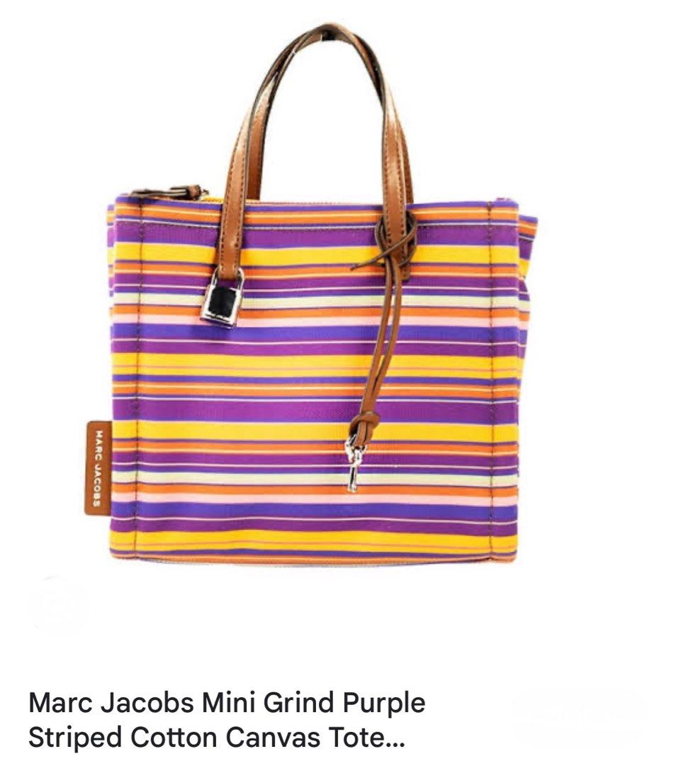 Marc Jacobs mini grind (purple stripe) (Category: Luxury Bags & Wallets) located in Las Pinas. Submitted by masterjac (Listing ID 1346262701, Image 1). Description: Decluttering. Used once at most twice. Personally purchased from the shops in the U.S. MOP: Metrobank / gcash Buyer to book own courier. Location is near Festival mall Alabang. Monday-Thursdays 7:00 AM to 3:00 PM. Thank you .