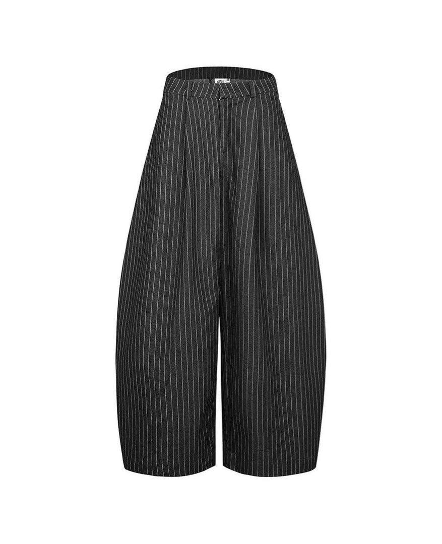 Push Push Stripes Pants Black, Men's Fashion, Bottoms