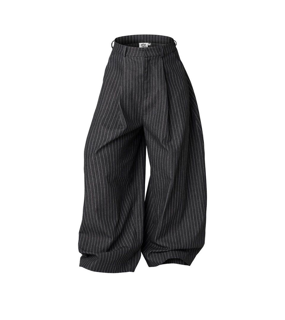 Push Push Stripes Pants Black, Men's Fashion, Bottoms