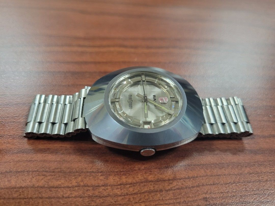 Rado Diastar 1 Tungsten Automatic Silver (Category: Luxury Watches) located in San Juan City. Submitted by closetzoneph (Listing ID 1346176829, Image 2). Description: Rado Diastar 1 Tungsten Automatic Silver P17,500 Description: - All original watch head & signed crown - Scratch resistant flawed sapphire glass and tungsten carbide - Rado steel bracelet (approx 7 inches) - Day Date at 3'oclock (Non Quickset) - Approx 35 x 42mm (lug to lug w/o crow