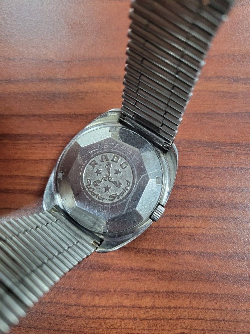 Rado Diastar 1 Tungsten Automatic Silver (Category: Luxury Watches) located in San Juan City. Submitted by closetzoneph (Listing ID 1346176829, Image 3). Description: Rado Diastar 1 Tungsten Automatic Silver P17,500 Description: - All original watch head & signed crown - Scratch resistant flawed sapphire glass and tungsten carbide - Rado steel bracelet (approx 7 inches) - Day Date at 3'oclock (Non Quickset) - Approx 35 x 42mm (lug to lug w/o crow