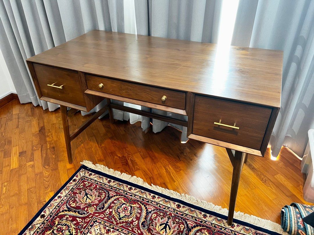 Study table - Rooma (Category: Tables & Sets) located in Singapore. Submitted by kat1511 (Listing ID 1346134366, Image 3). Description: Letting go our beloved study table from Rooma. This was customized and dimensions are 120cm x 60cm x 78cm. It’s in great condition as we had used a protective surface cover. Self collect from Sixth Avenue or I can help to arrange for delivery at buyers cost..