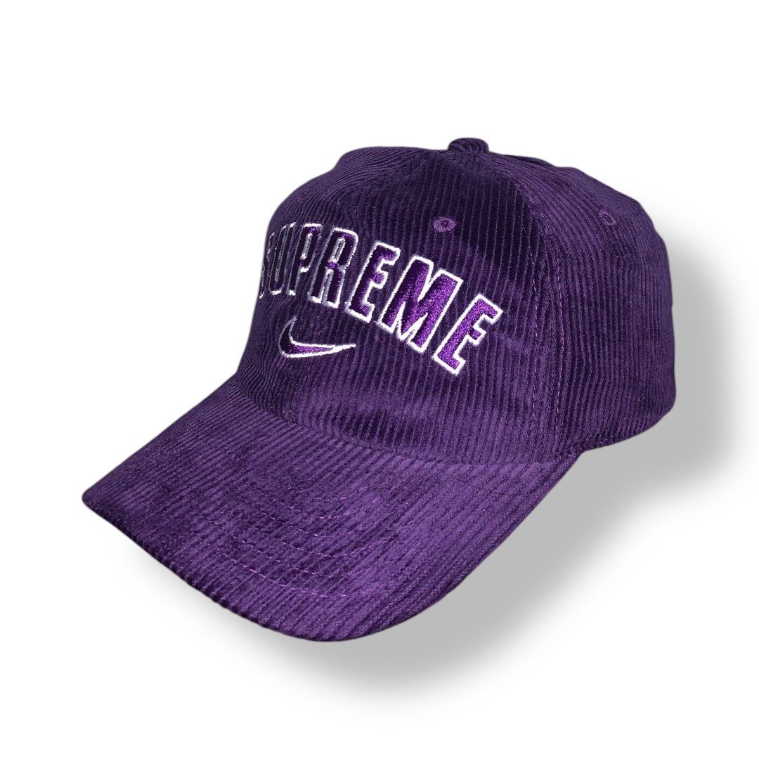 Supreme Nike Arc Corduroy 6 Panel purple (Category: Caps & Hats) located in Cebu City. Submitted by peakstuffs (Listing ID 1346208955, Image 3). Description: Supreme Nike Arc Corduroy 6 Panel purple OSFA (One Size Fits All) Condition: Excellent Brand New Condition Color rate: 10/10 Issue: None.
