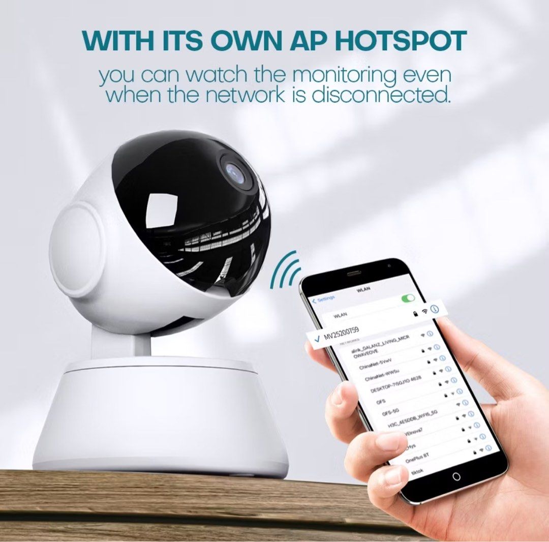 View of WiFi CCTV IP Camera Security Home Network Video Surveillance Night ...