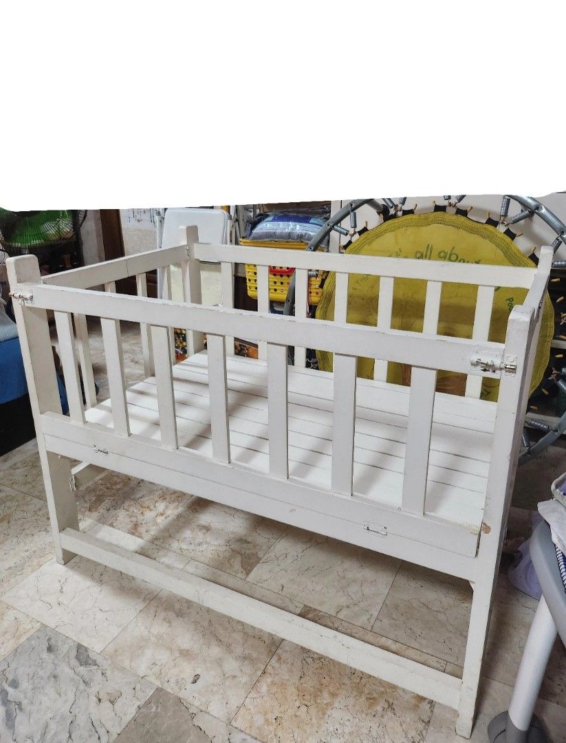 wooden crib (Category: Cots & Cribs) located in Marikina City. Submitted by lovedby.dani (Listing ID 1346224310, Image 1). Description: preloved wooden crib. can send more pictures upon request.