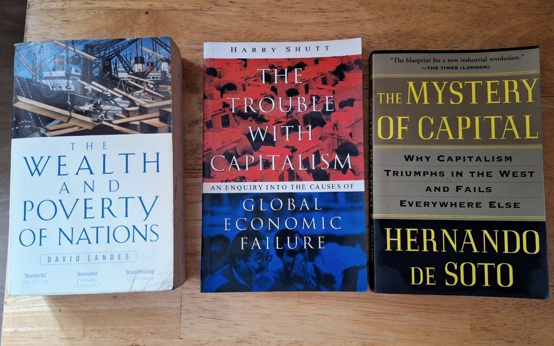 World Economy Books (Category: Textbooks) located in Makati City. Submitted by celybee (Listing ID 1346182529, Image 2). Description: World Economy books! 8pcs - 5 hard cover, 3 paper back P1500 only - take-all! RFS: Moving-out Loc Makati Pickup, J&T or LBC. Additional SF..