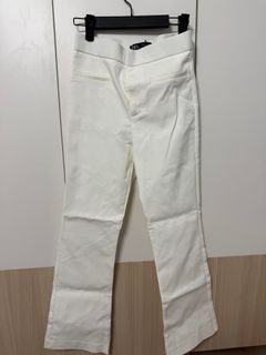 Zara 白色西裝料喇叭長褲64215240147201110