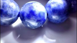 Rare Mineral 🥰 Pure Natural Blue Rabbit Hair Orb 💙🐰 (11.5mm) Extremely Rare 🥳64213023535107110