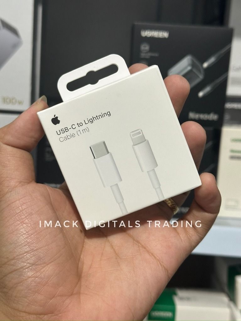 APPLE USB-C TO LIGHTNING CABLE ( IPHONE TYPE C TO LIGHTNING CABLE ) 1M OR 2M (Category: Chargers & Cables) located in Taguig. Submitted by imackdigitalstrading (Listing ID 1346340518, Image 2). Description: 100% ORIGINAL - Serial number printed on the box matches the serial on the actual adapter - Apple Inc Manufacturer 7 Days replacement 1 Year warranty.