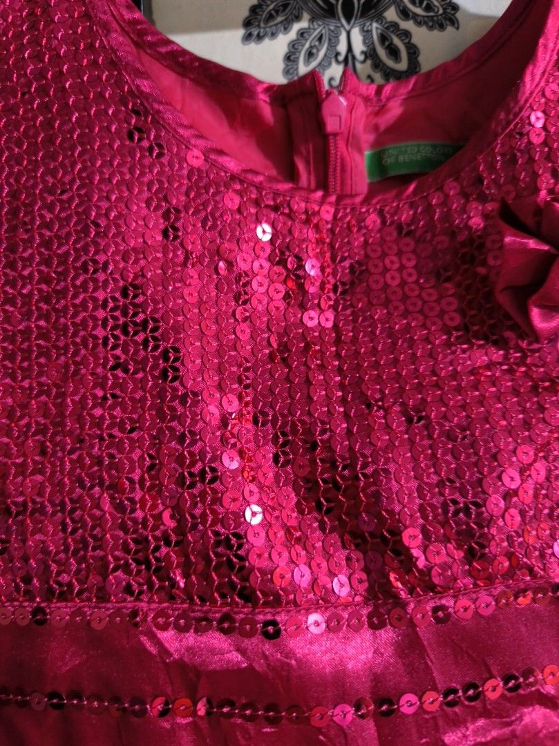 Benetton dress for kids (Category: Babies & Kids Fashion) located in Naga. Submitted by shalashop2021 (Listing ID 1341542402, Image 3). Description: United Colors of Benetton 5T like new full sequins upper body no flaws; unused 24-hour reservation only; LISTED PRICE IS FINAL Strictly no to lowballers Ask questions before making an offer Payment options: BDO,BPI,GCASH Ships from Naga City, Camarines Sur via J&T.
