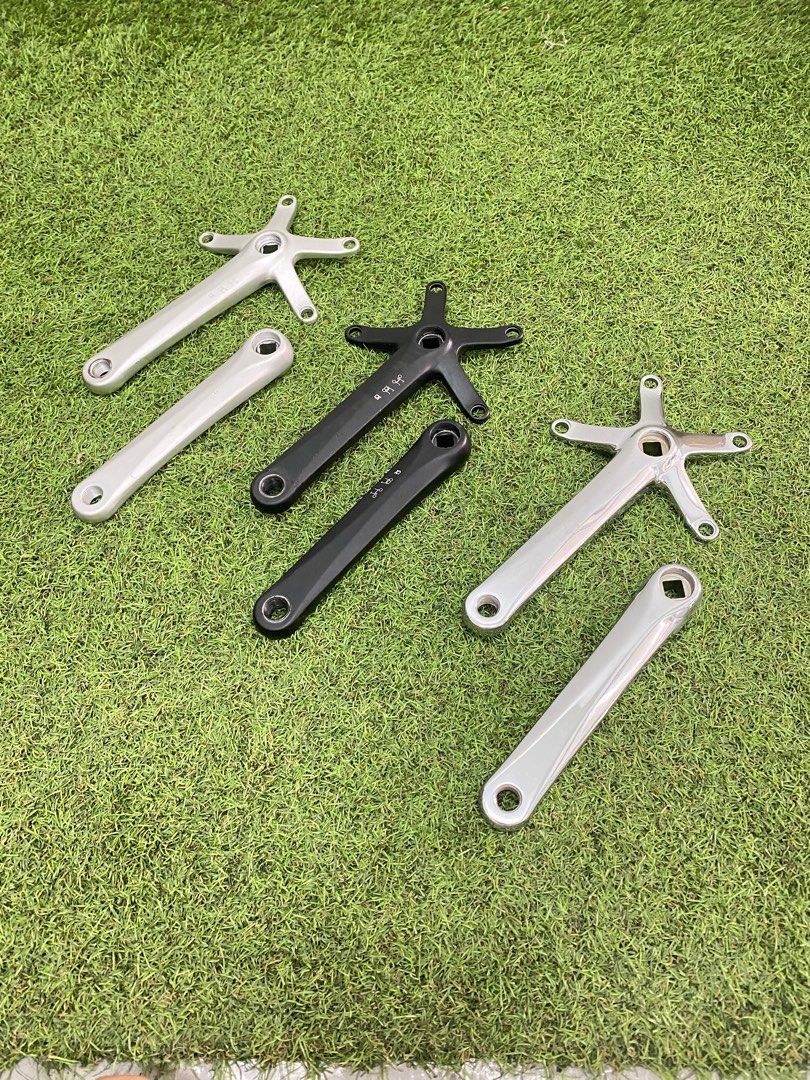 Brompton crank (Category: Parts & Accessories) located in Singapore. Submitted by colourcycle (Listing ID 1346350138, Image 1). Description: Brompton crank arm 130BCD. Black: 40 Silver: SOLD Chrome: SOLD .