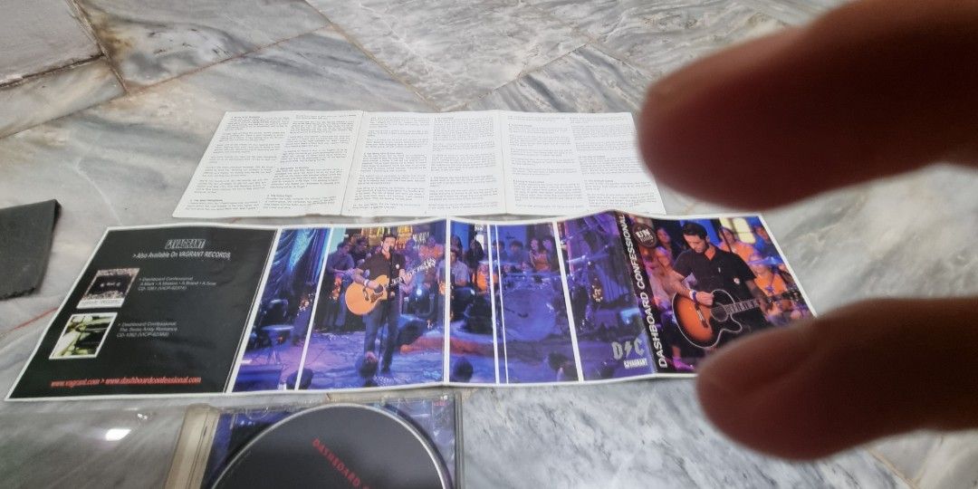 Dashboard Confessional (unplugged) (Category: CDs & DVDs) located in Manila. Submitted by skeletonsndcloset (Listing ID 1346386503, Image 3). Description: Preloved: Dashboard Confessional (unplugged) all their singles and best songs are here 😎..check this one out!!! 🙂.