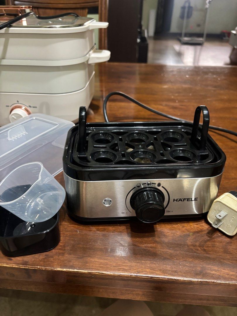 Hafele electric egg boiler (Category: Cookware & Accessories) located in San Juan City. Submitted by declutterhailey (Listing ID 1346377082, Image 2). Description: .