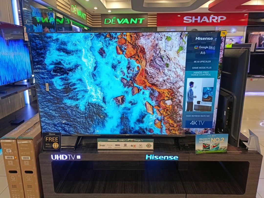 HISENSE SMART TV (Category: TV) located in Rizal. Submitted by florenciocanoy62 (Listing ID 1346466760, Image 2). Description: 🎊🎊 HISENSE SMART TV 🎊🎊 ✅SMART TV ✅GOOGLE TV ✅ULED TV ✅Free WALL MOUNT Fhd google tv 32" 32a4n. 10,400 43". 43a4n. 14,700 Uhd 4k google tv 50". 50a6k. 20,400 55". 55a6k. 23,700 65". 65a6k. 31,670 75". 75a6k. 45,999 Uled 4k uhd google tv 55". 55u60h. 27,700 65". 65u60h. 37,999 Mini uled 4k google tv 55". 55u7k. 37,700 6