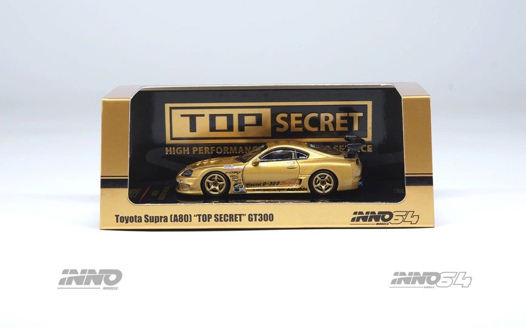 PREORDER* INNO64 1:64 Toyota Supra (A80) TOP SECRET GT300 by