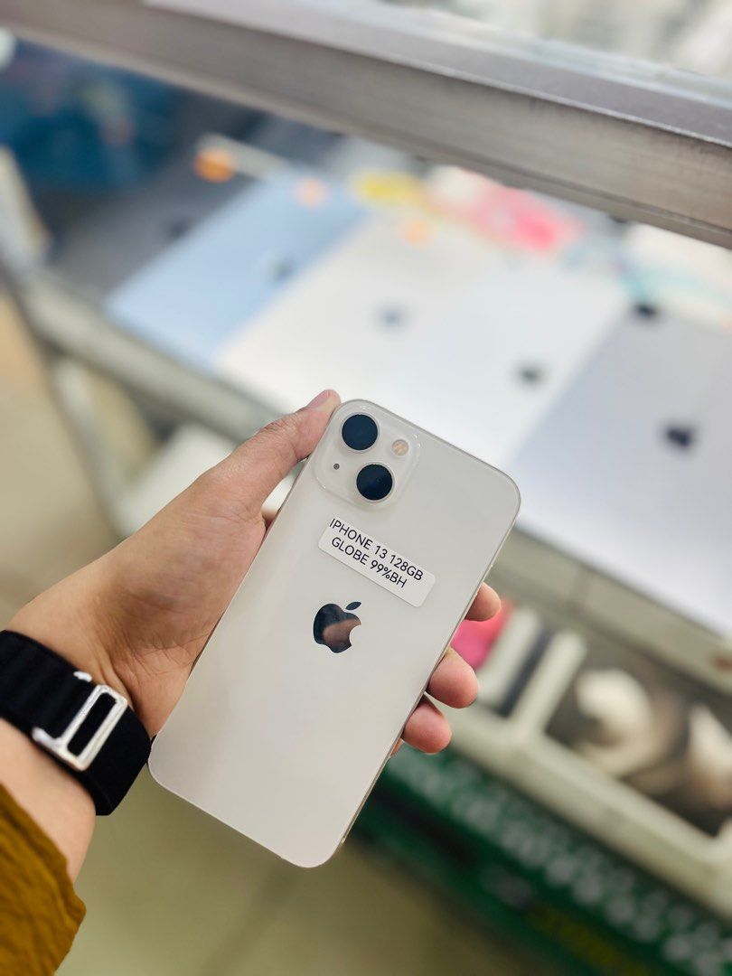 Iphone 13 128gb globelocked 99bh NTC approved (Category: iPhone 13 Series) located in San Juan City. Submitted by najihahtelecomshop2018 (Listing ID 1346460140, Image 2). Description: FOR SALE | TRADE / SWAP (RFS: Buy and Sell) QUICK SPECS iPhone 13 128GB ( other GB are also available) 99% Battery Health Unli Free 3U Tools Globelocked No hidden Issues No history of Repair No icloud Issues Reset Anytime | Unli Reset Test to sawa 101% Smooth 100% O
