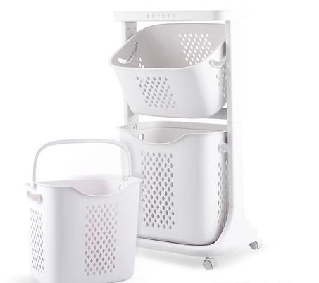 JINEX Swing Laundry Storage Rack - Laundry Basket