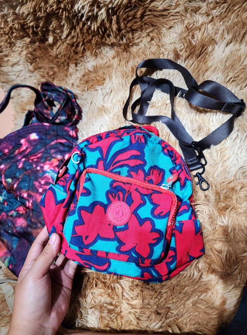 Kipling mini backpack convertible (Category: Backpacks) located in Bayombong. Submitted by nica7 (Listing ID 1346356759, Image 1). Description: original barely used na stock lng , good condition flaw nawala kasi ung straps pang backpack pwede siya pa crossbody ,with free replacement strap color dark gray.