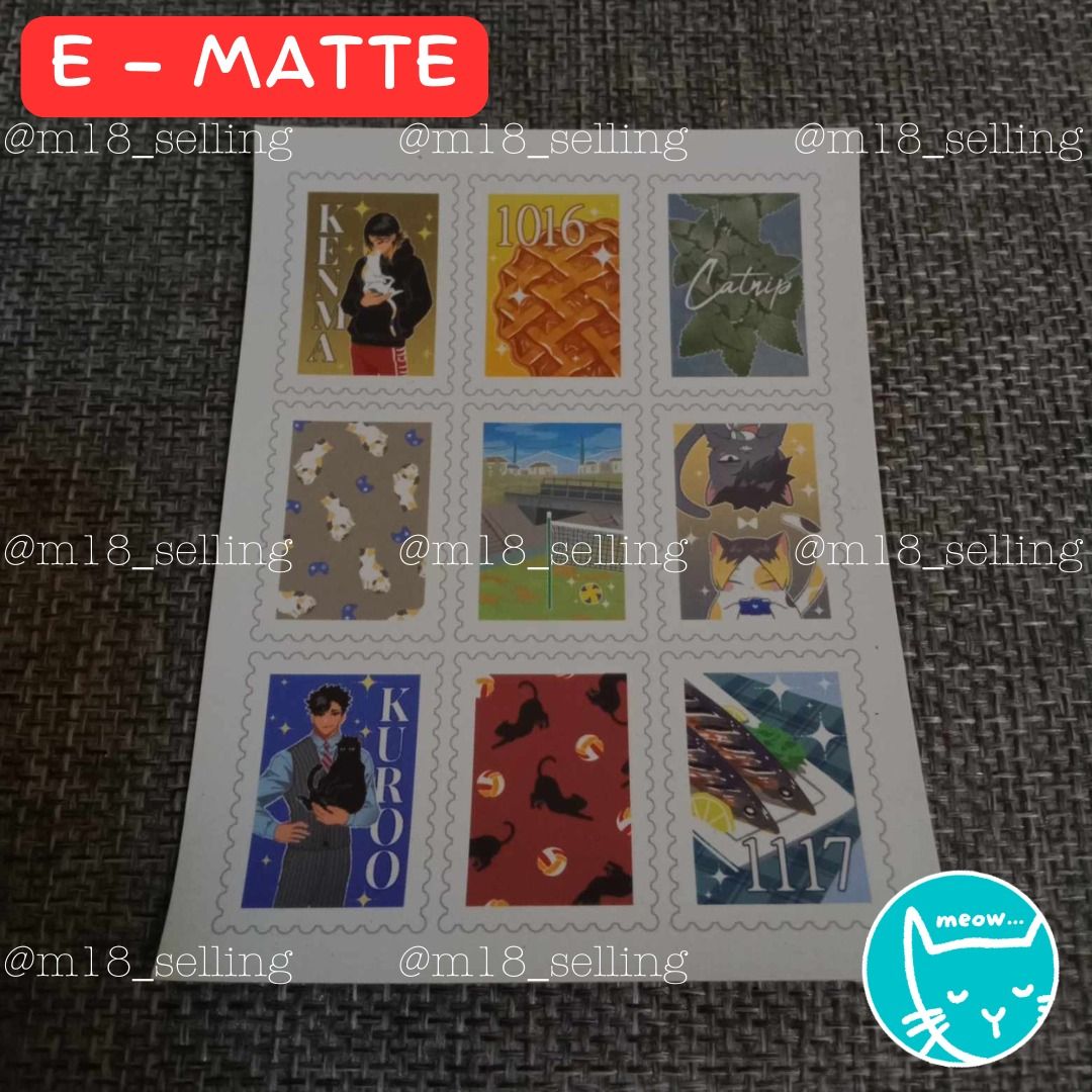 [m18 ANIME MERCH] HQ HAIKYUU Sticker Sheets (FMG by @/_Hemoon), Hobbies ...
