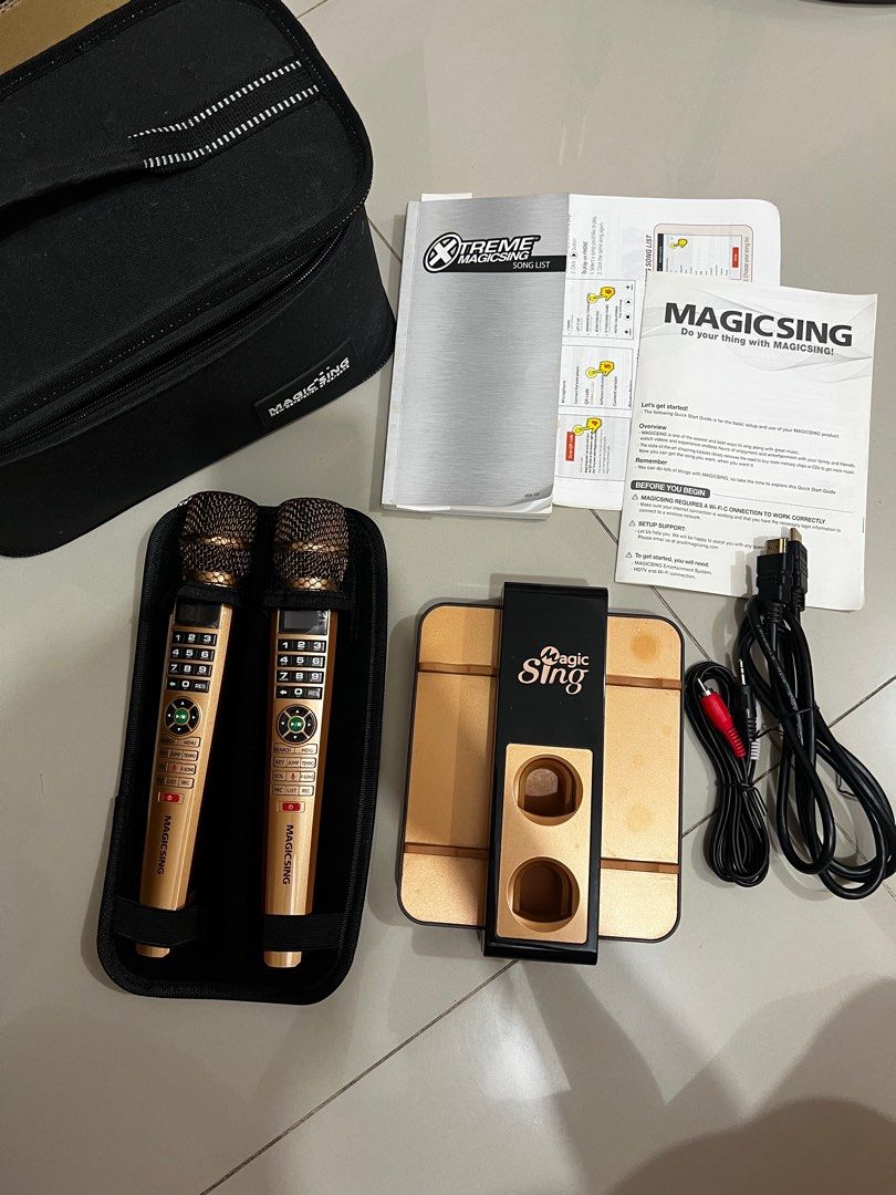 Magic Sing (Category: Microphones) located in Manila. Submitted by brandedcollection (Listing ID 1346353084, Image 1). Description: Looks brand new, 4years old. The power adapter is missing. ✅ 💯% Legit Seller ✅ 💯 Authentic 🇺🇸 (All items bought here in the states) ✅ Be my Resellers ✅ Open for Afterpay ✅ We ship Worldwide ✅ Money back guarantee if proven fake 💸 Payment first policy ❌ No rushing Order/s or shipment ❌ No to BOGUS, MINERS & JOYJO