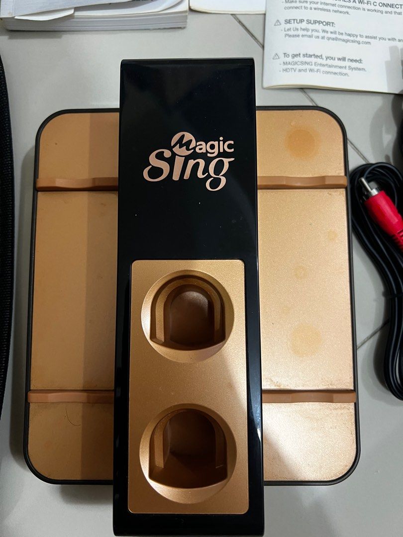 Magic Sing (Category: Microphones) located in Manila. Submitted by brandedcollection (Listing ID 1346353084, Image 3). Description: Looks brand new, 4years old. The power adapter is missing. ✅ 💯% Legit Seller ✅ 💯 Authentic 🇺🇸 (All items bought here in the states) ✅ Be my Resellers ✅ Open for Afterpay ✅ We ship Worldwide ✅ Money back guarantee if proven fake 💸 Payment first policy ❌ No rushing Order/s or shipment ❌ No to BOGUS, MINERS & JOYJO