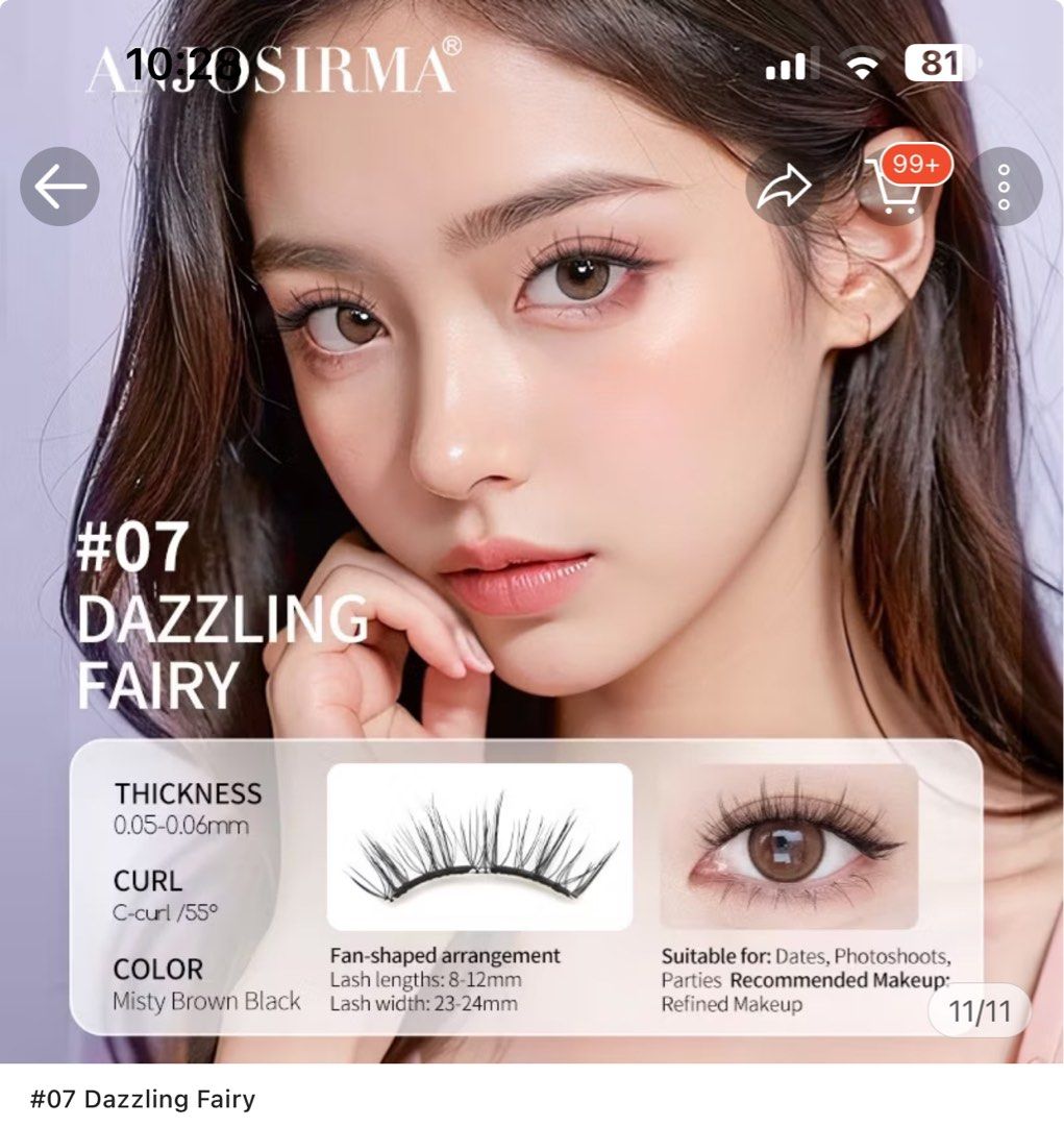 Magnetic eyelash (Category: Makeup) located in Quezon City. Submitted by simplelife.me (Listing ID 1346450086, Image 1). Description: Never been used D marunong gamitin Opened box only Bought for 699 DAZZLING FAIRY.