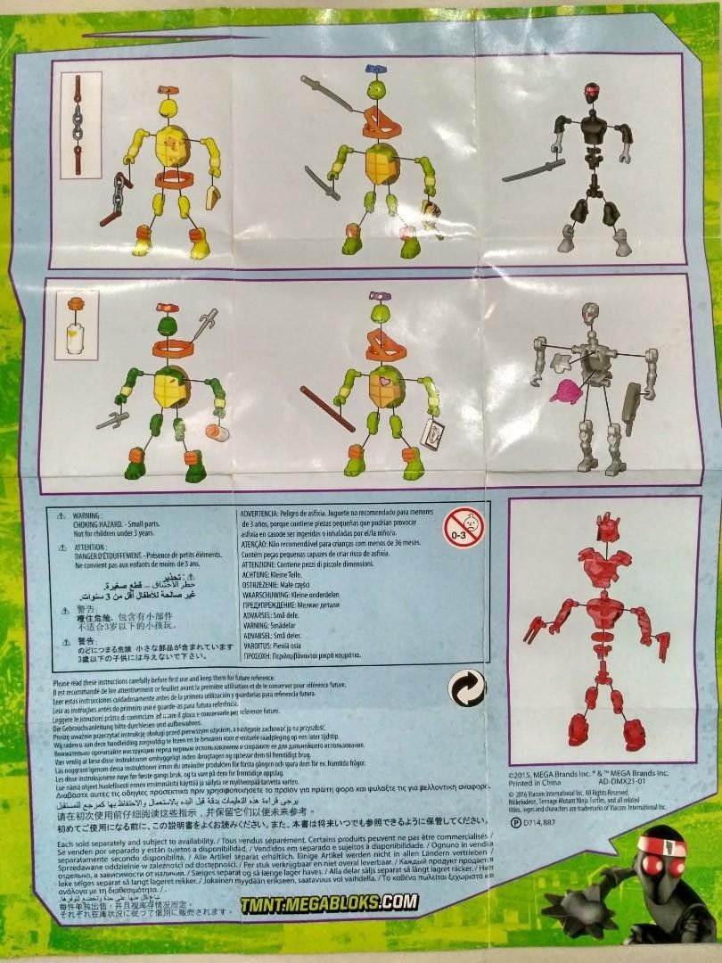 Mega Bloks Teenage Mutant Ninja Turtles Micro Figures Series 1 ...