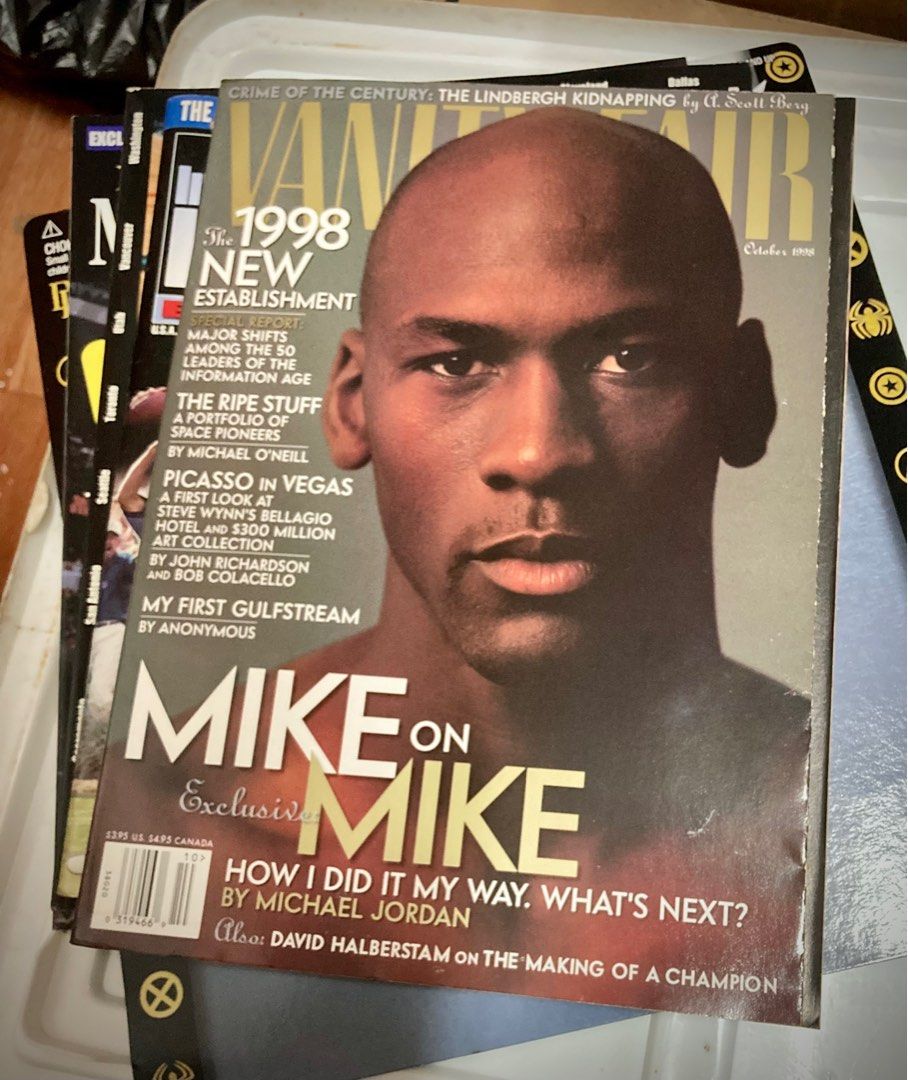 Michael Jordan - Vanity Fair (October 1998) (Category: Magazines) located in Las Pinas. Submitted by theblackmamba_24 (Listing ID 1346460137, Image 1). Description: 📦 Michael Jordan Cover ▪️Vanity Fair (October 1998) 💰Php 1,899.00 ✅ Very Good Condition ✅ Vintage Issue ✅ Manage Expectations ✅ Kindly PM for Inquiry 📍Las Pinas City.