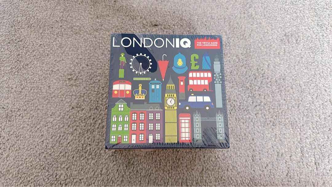 NEW in sealed Box London IQ: The Trivia Game For Londoners (2014) (Category: Board Games & Cards) located in Miranda. Submitted by abbie.corner (Listing ID 1346328154, Image 2). Description: Suitable Age: 14+ Number of Players: 2+ Condition: new in seal Including 200 cards (400 questions), score pad, 4 coloured pencils This one-of-a-kind game offers diehard Londoners the chance to prove their insider status while exploring the city in a whole new