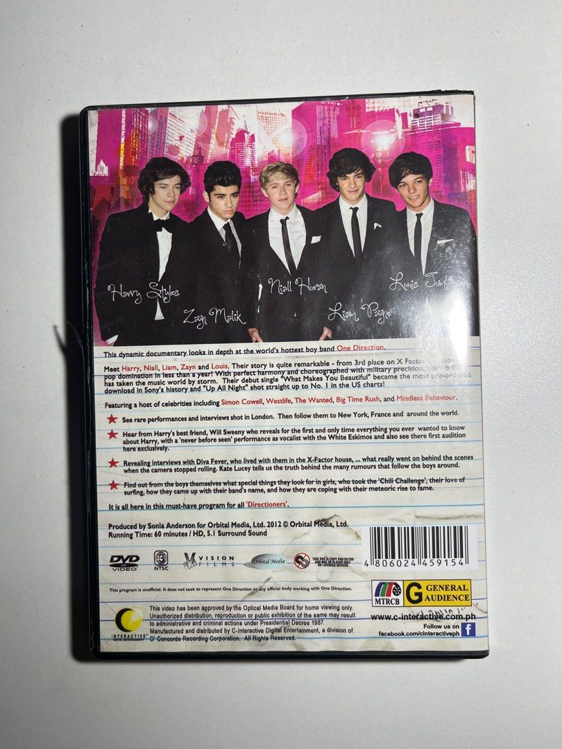 One Direction DVD All For One - English (Category: CDs & DVDs) located in Iloilo. Submitted by hagara.ph (Listing ID 1346415924, Image 3). Description: 📍Strictly no return 📍Bought on store 📍Payment first ~ items on hand 💰MOP: Gcash 📦MOD: J&T or LBC (COD) .