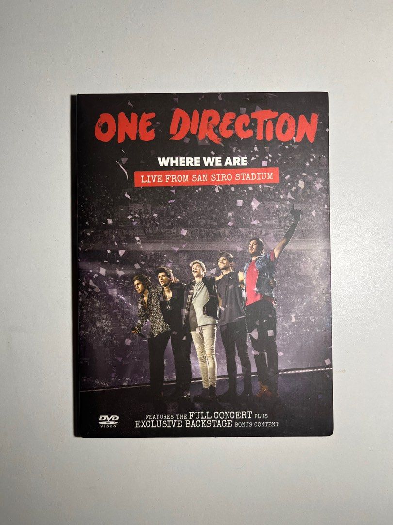 One Direction Where We Are Live From San Siro Stadium (Category: Events Tickets) located in Iloilo. Submitted by hagara.ph (Listing ID 1346416882, Image 1). Description: 📍Strictly no return 📍Bought on store 📍Payment first ~ items on hand 💰MOP: Gcash 📦MOD: J&T or LBC (COD) .