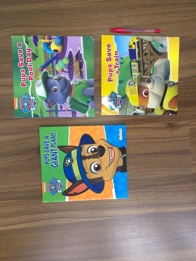 Paw Patrol Book Bundle (Category: Children's Books) located in Manila. Submitted by vlllao27443 (Listing ID 1346309073, Image 2). Description: 1 oversized and 2 same sized books Rfs: Child has moved on to other characters Mode of payment: Gcash Loc: Sta Mesa Heights, QC.