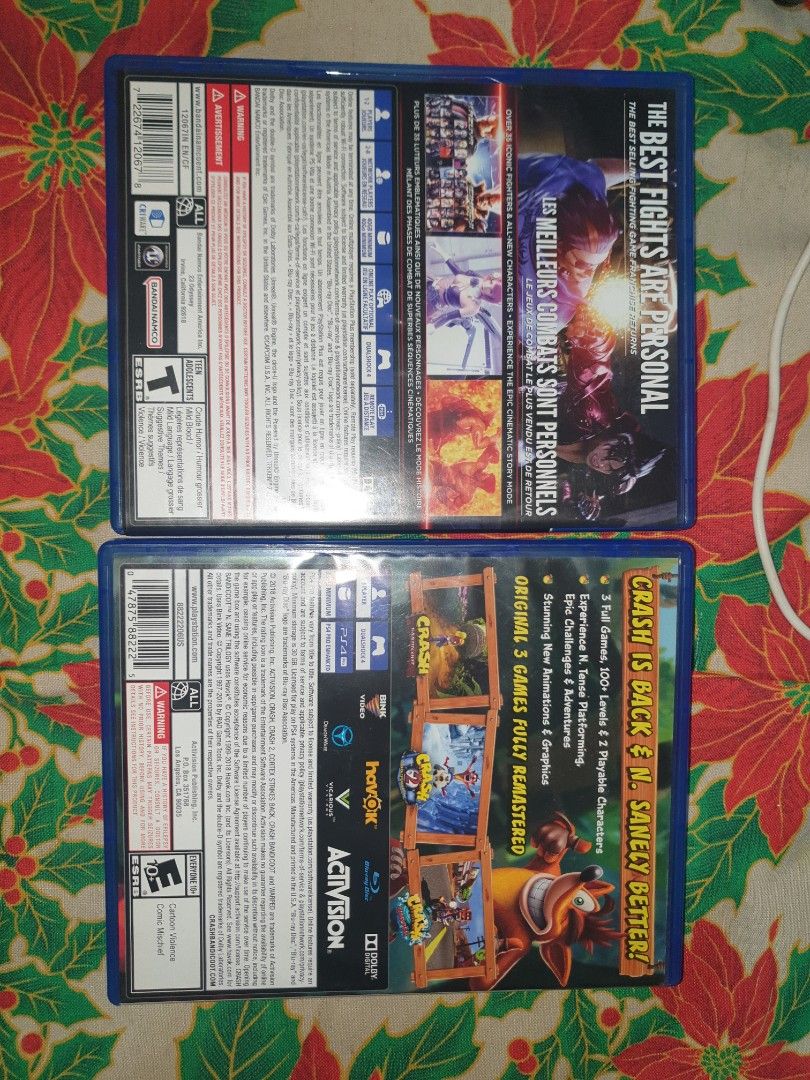 PS4 Games price for 2 (Category: PlayStation) located in Paranaque City. Submitted by krghpro (Listing ID 1346351452, Image 2). Description: CRASH BANDICOOT TEKKEN 7 PS4 GAMES PS5 compatible for inquiries pls message me here. thank you.