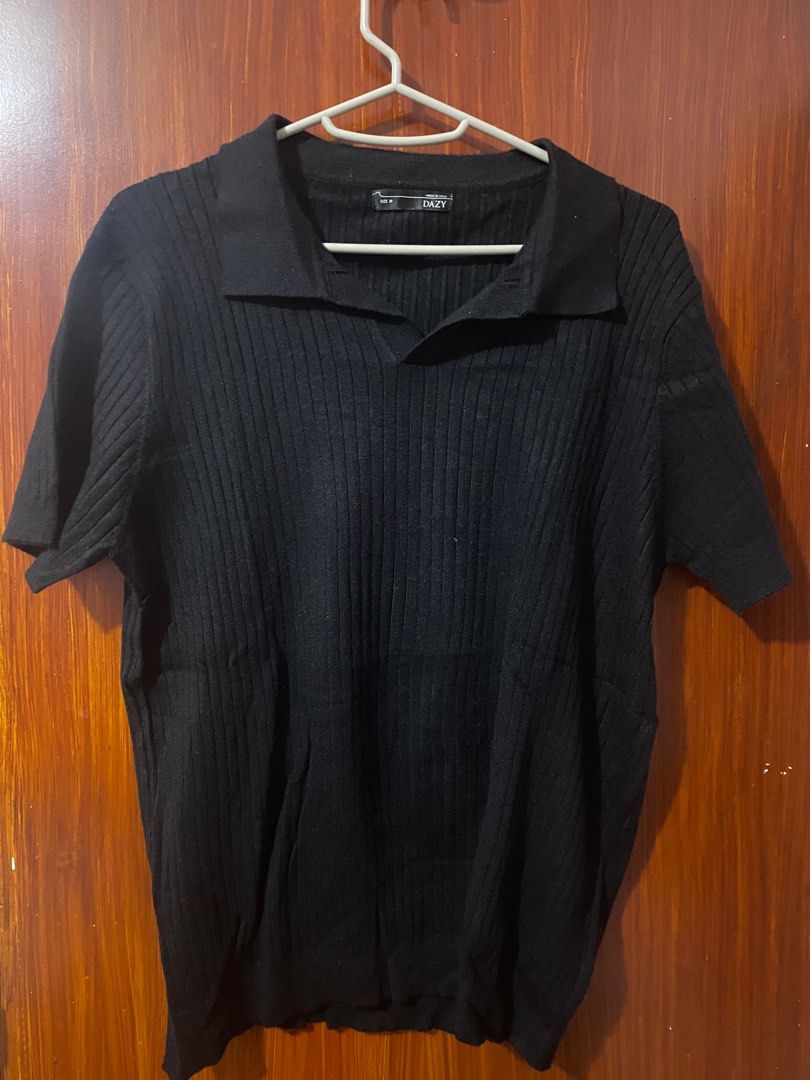 Shein Knitted Polo (Category: Tshirts & Polo Shirts ) located in Taguig. Submitted by amara2021 (Listing ID 1346407972, Image 2). Description: 200 each. Used but not abused all are in medium sizes. .