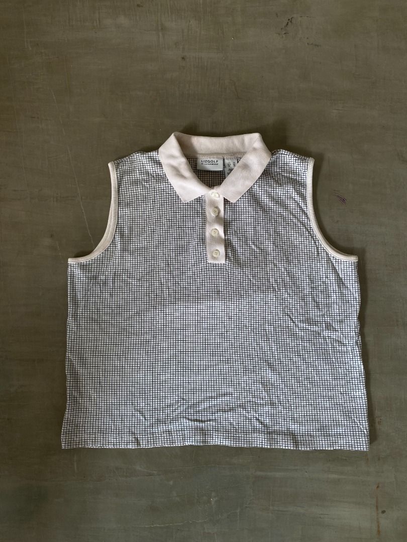 sleeveless golf top [light academia] (Category: Blouses) located in Bacolod City. Submitted by found.objects (Listing ID 1346437456, Image 2). Description: fits S-L.